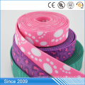 Durable Paw Pattern Coated Webbing Polyester PVC Strap